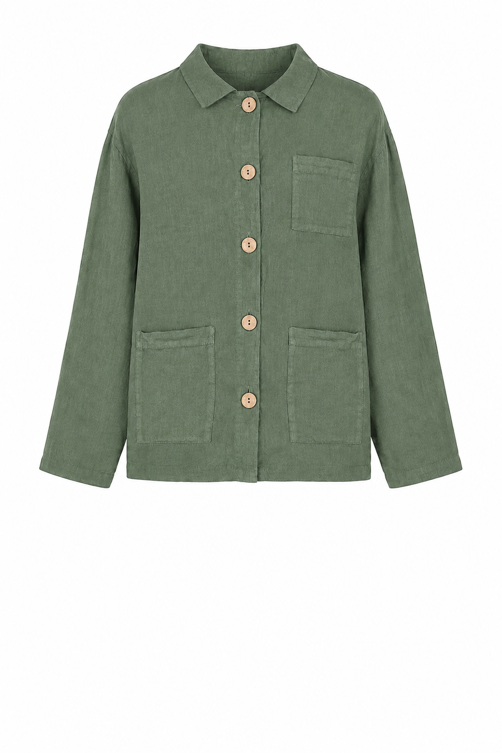 KEELY DENIM CHORE LINEN JACKET