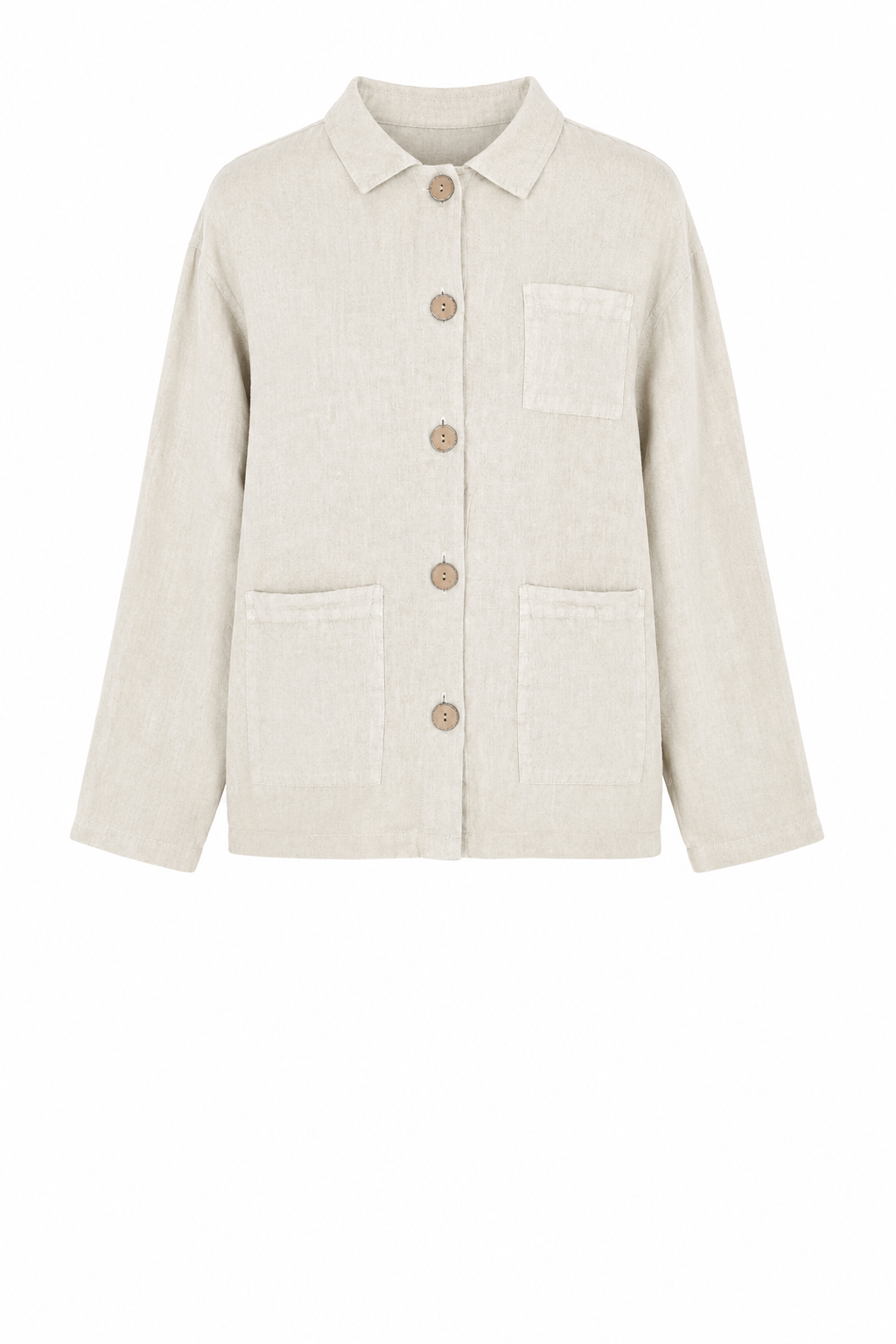 KEELY DENIM CHORE LINEN JACKET