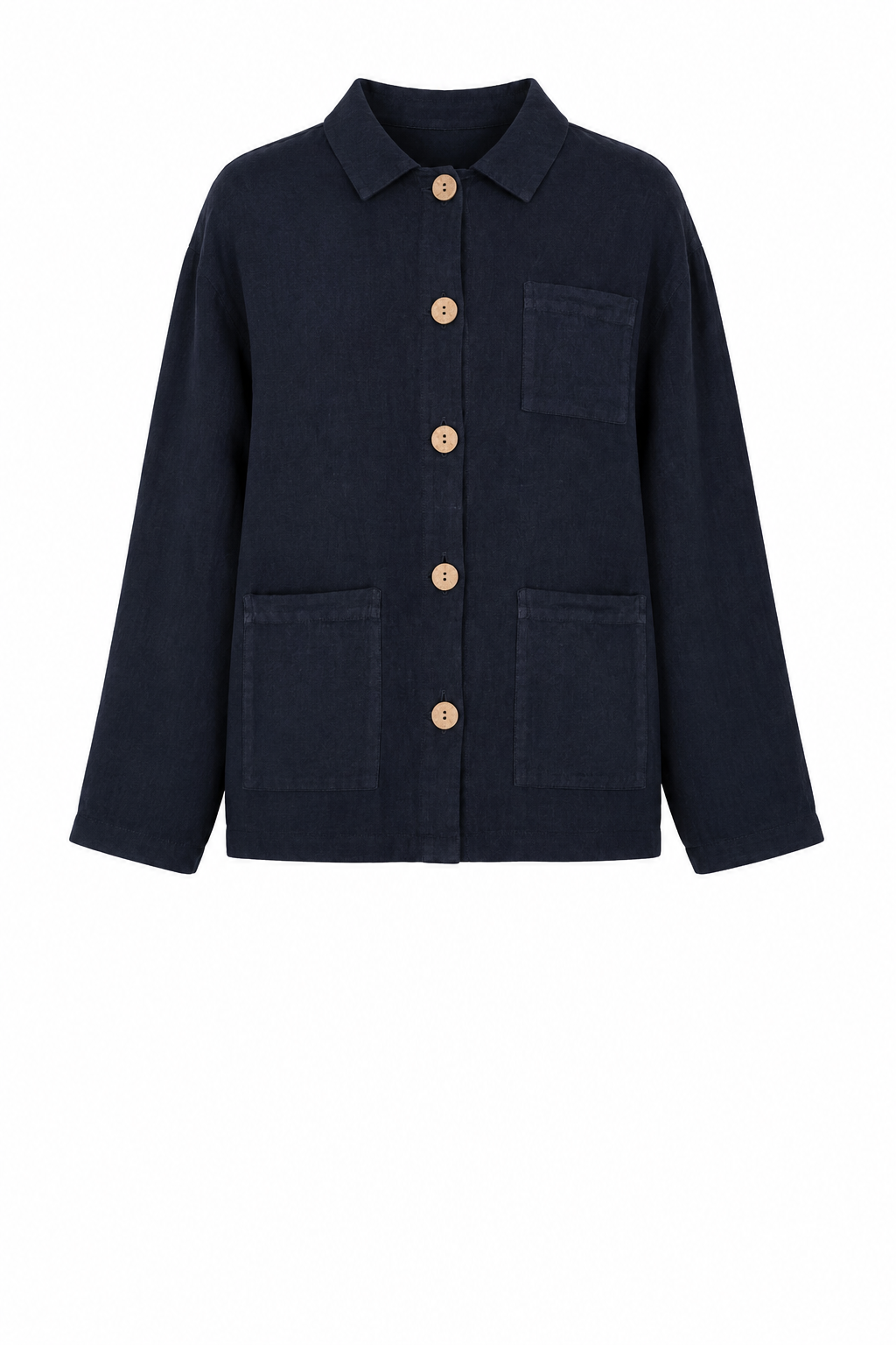 KEELY DENIM CHORE LINEN JACKET