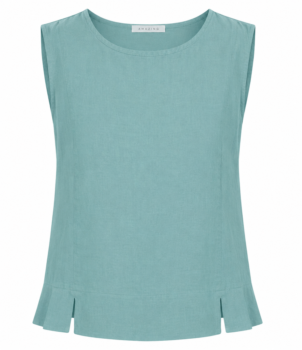 LUCIE LINEN SLEEVELESS TOP