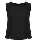 LUCIE LINEN SLEEVELESS TOP