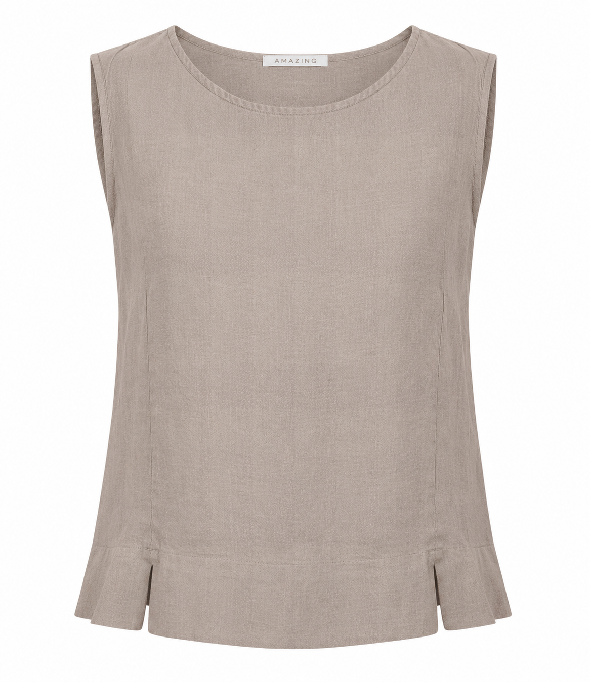 LUCIE LINEN SLEEVELESS TOP