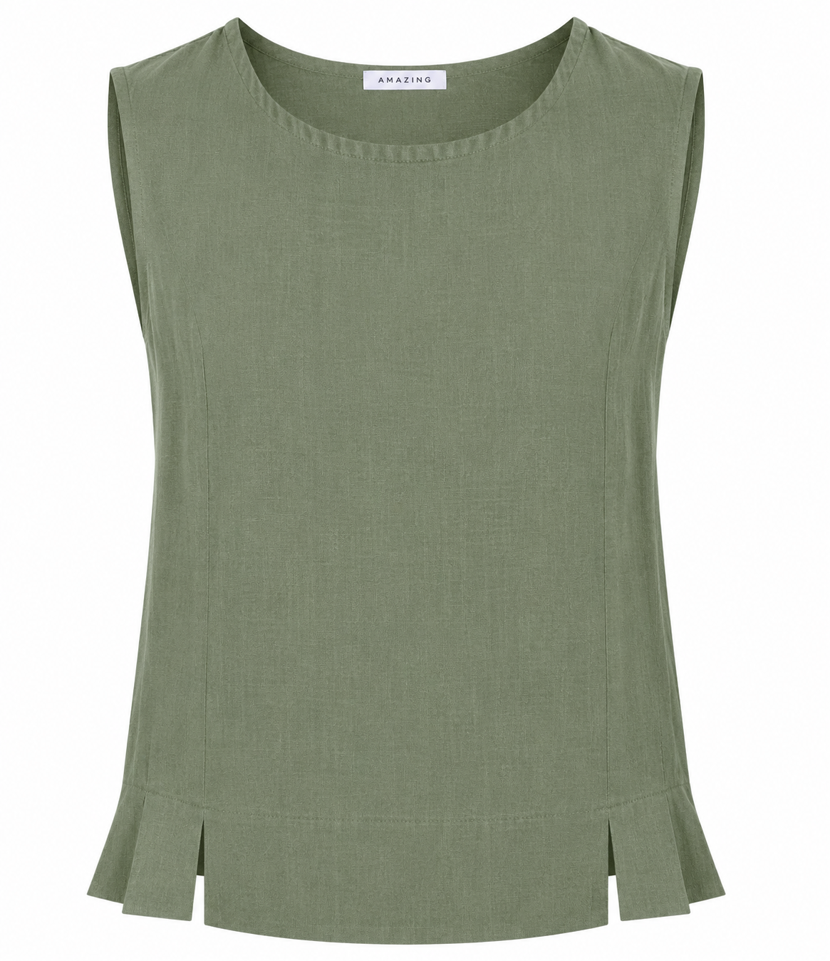 LUCIE LINEN SLEEVELESS TOP
