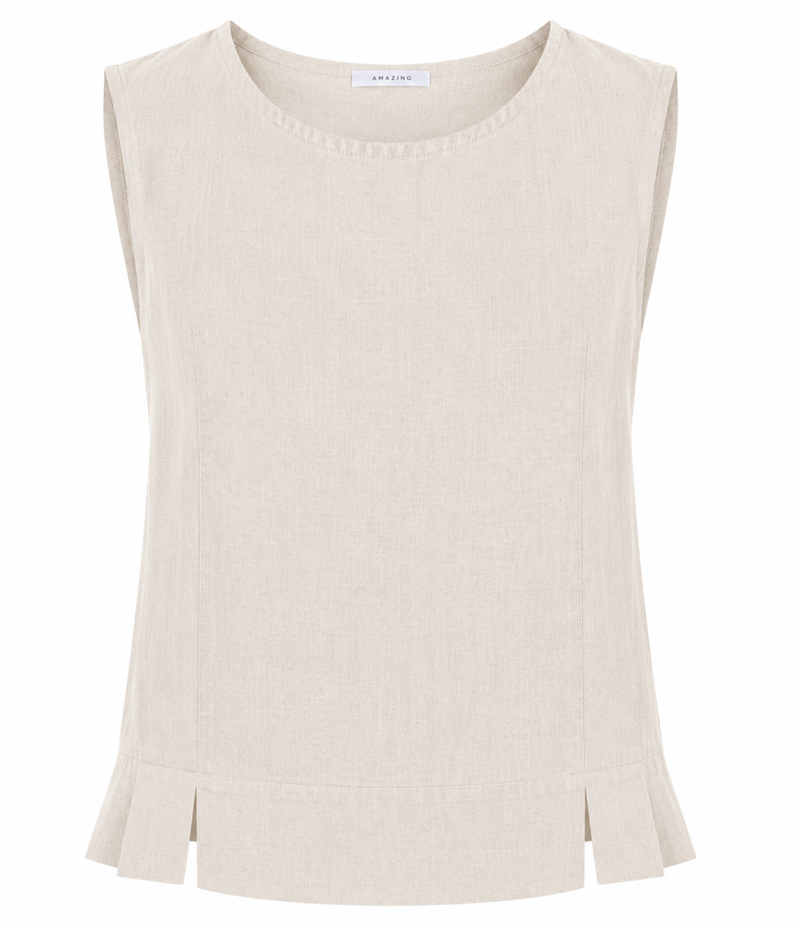 LUCIE LINEN SLEEVELESS TOP