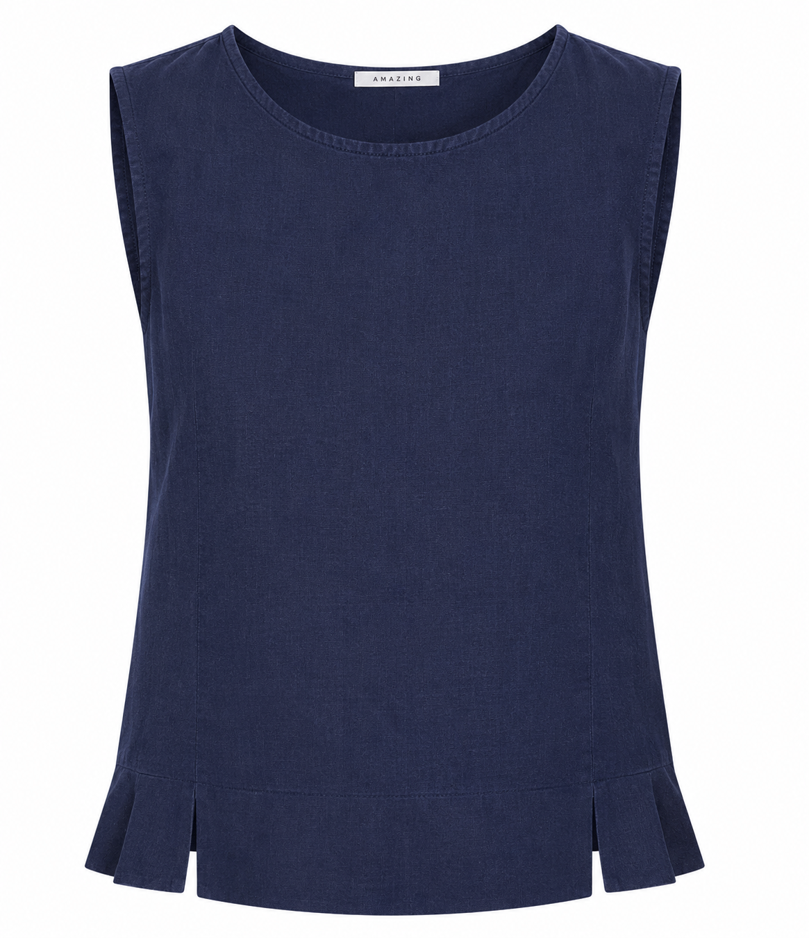 LUCIE LINEN SLEEVELESS TOP