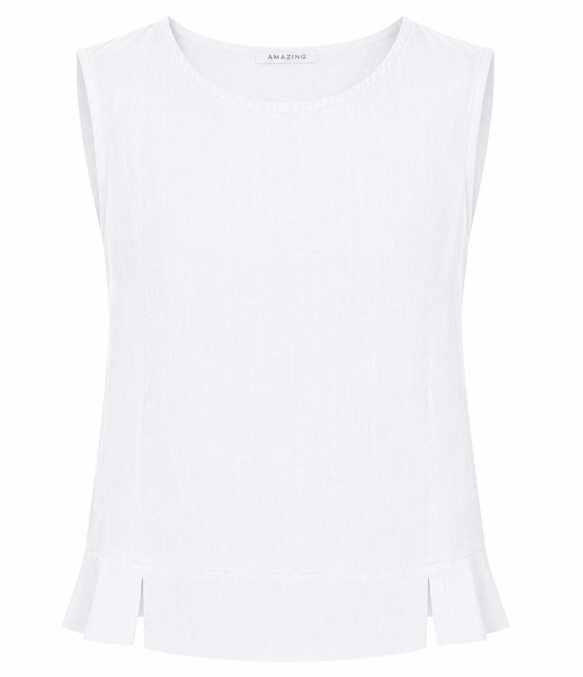 LUCIE LINEN SLEEVELESS TOP