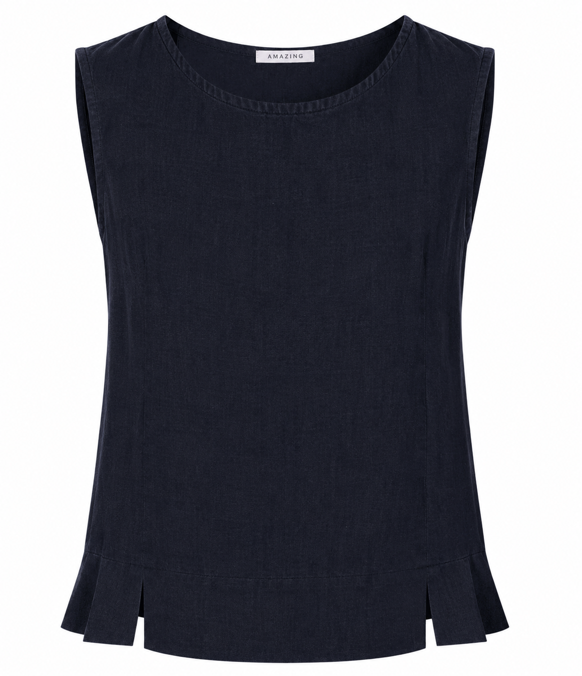 LUCIE LINEN SLEEVELESS TOP