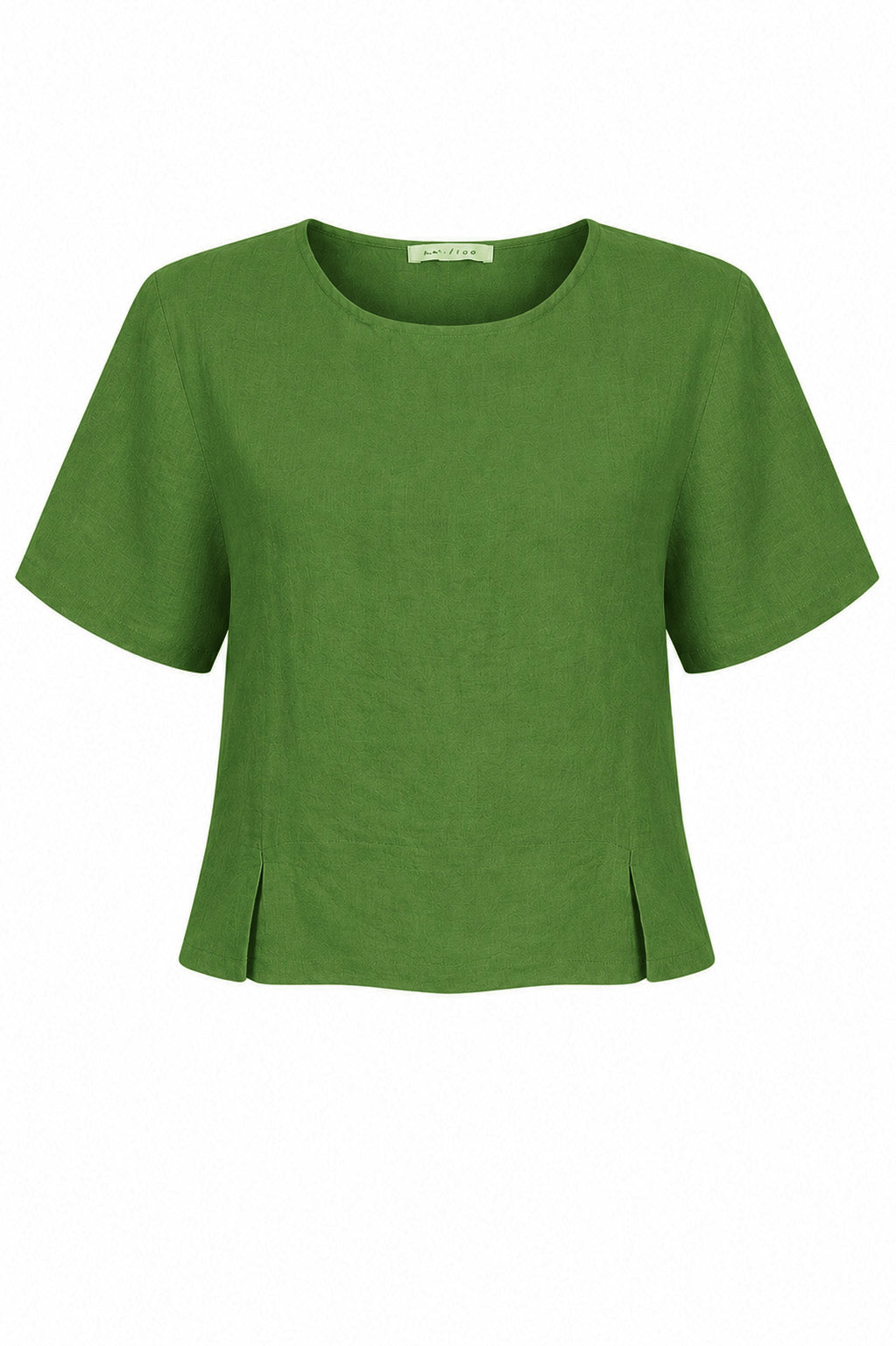 LUCIE SHORT SLEEVED LINEN TOP