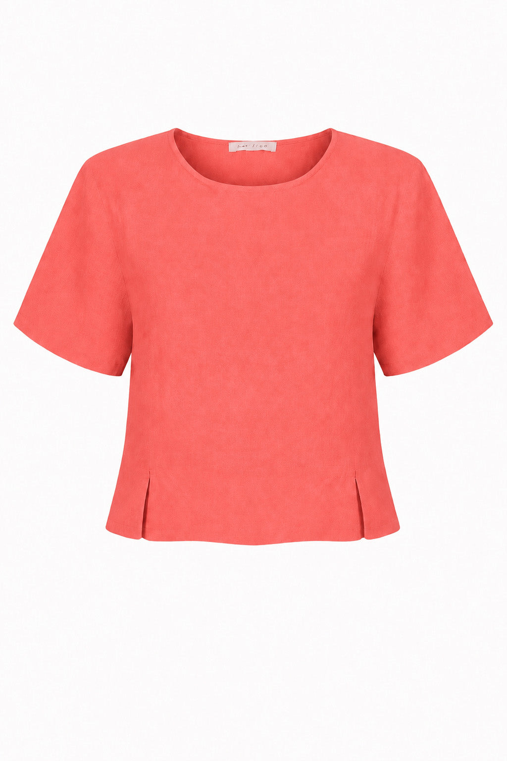 LUCIE SHORT SLEEVED LINEN TOP