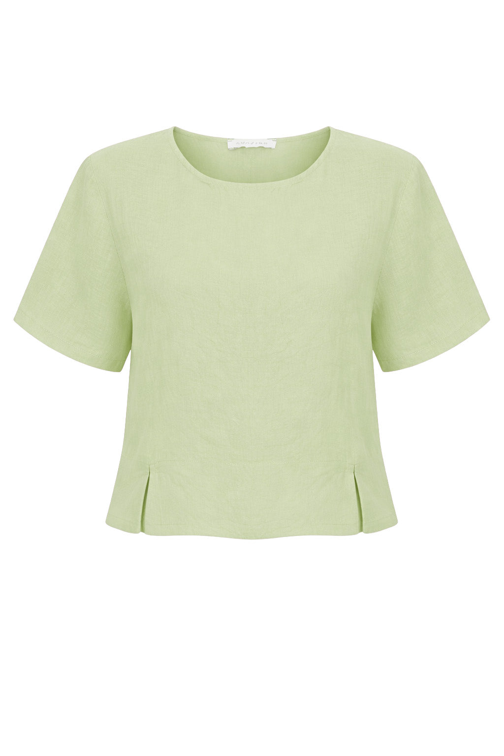 LUCIE SHORT SLEEVED LINEN TOP