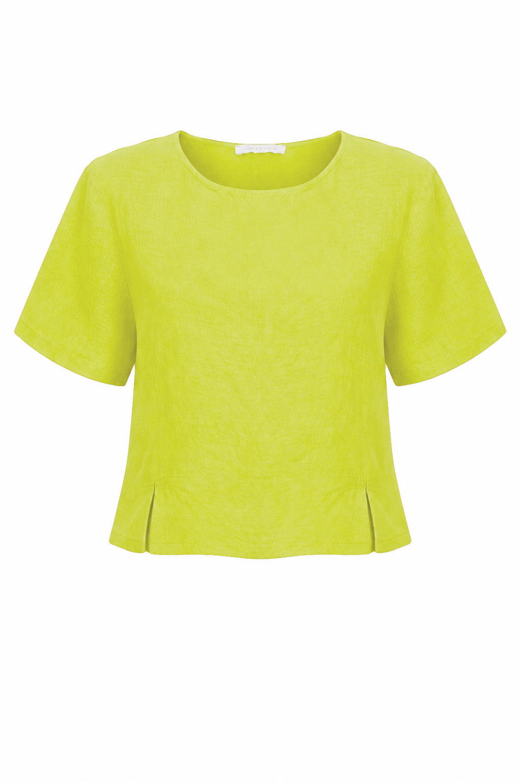 LUCIE SHORT SLEEVED LINEN TOP