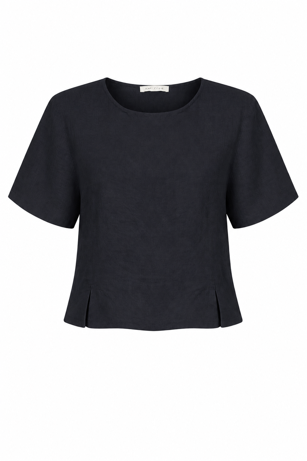 LUCIE SHORT SLEEVED LINEN TOP