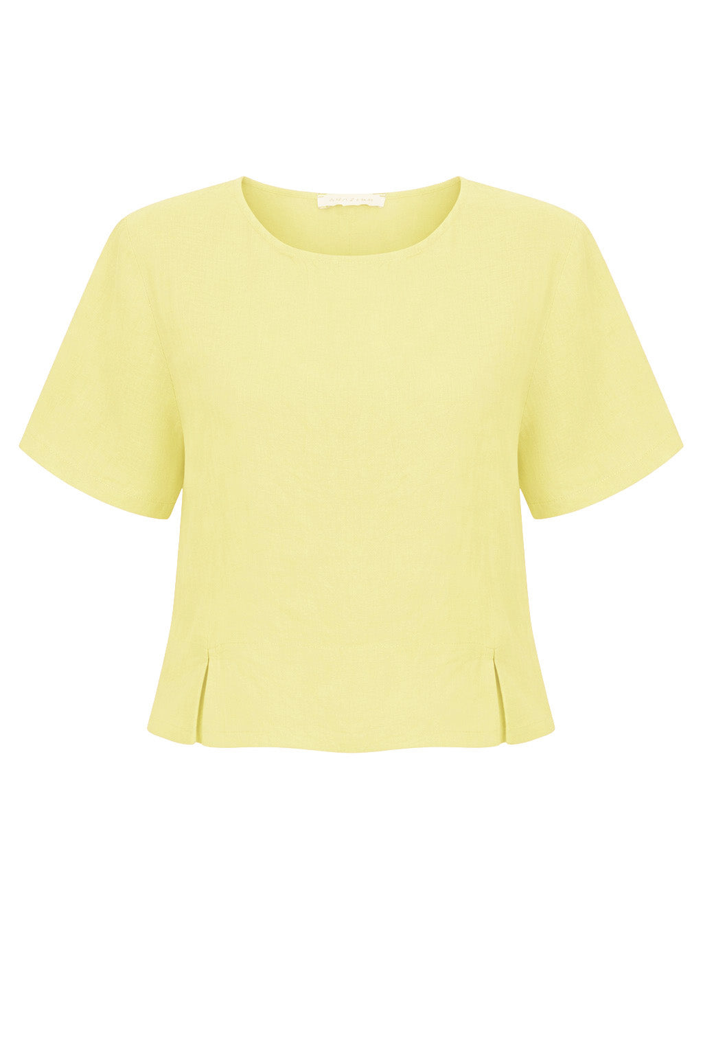 LUCIE SHORT SLEEVED LINEN TOP