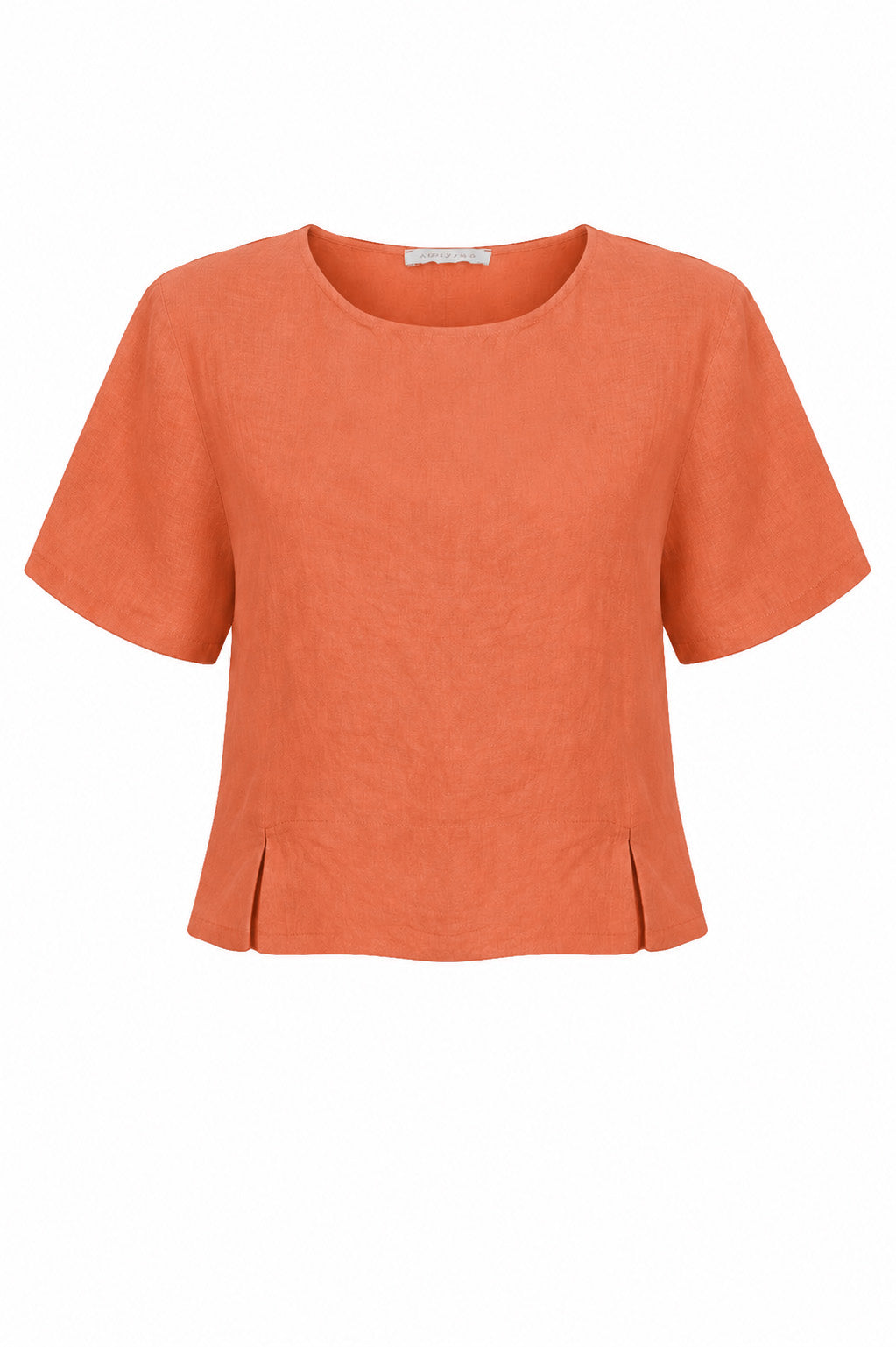 LUCIE SHORT SLEEVED LINEN TOP