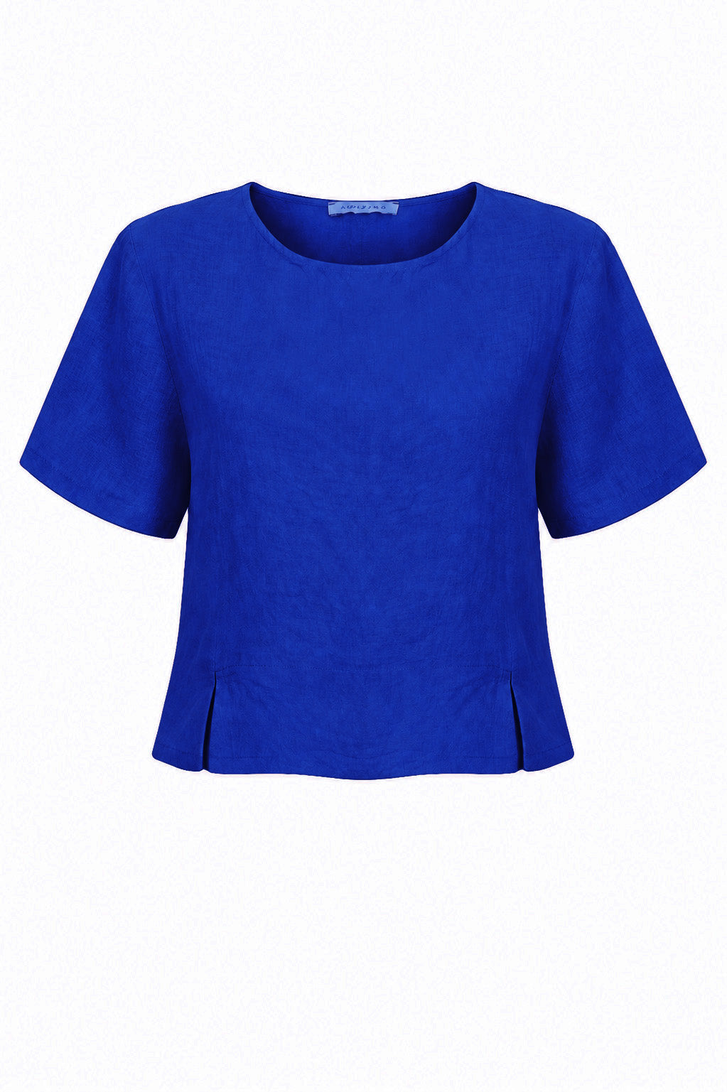 LUCIE SHORT SLEEVED LINEN TOP