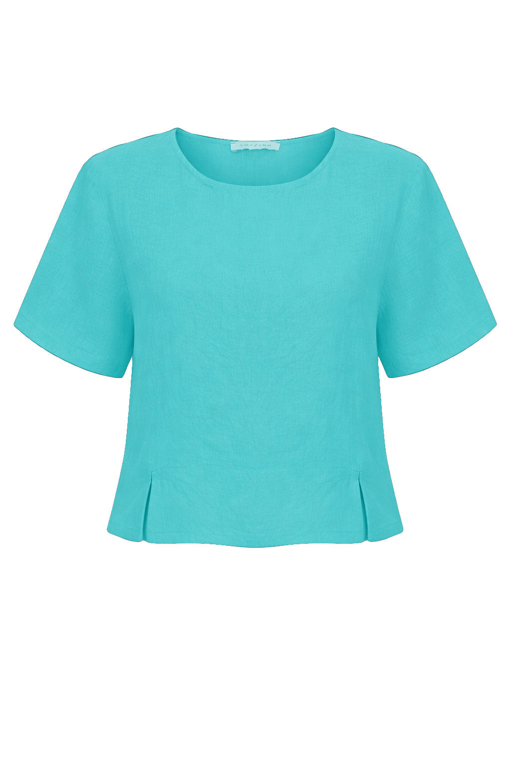 LUCIE SHORT SLEEVED LINEN TOP