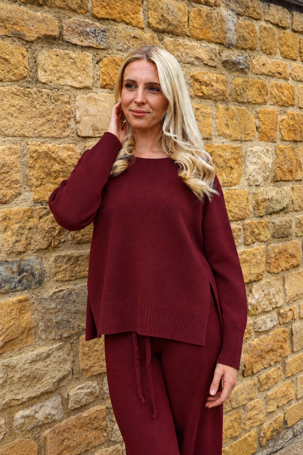 MARLEY ROUND NECK OVERSIZED KNIT JUMPER