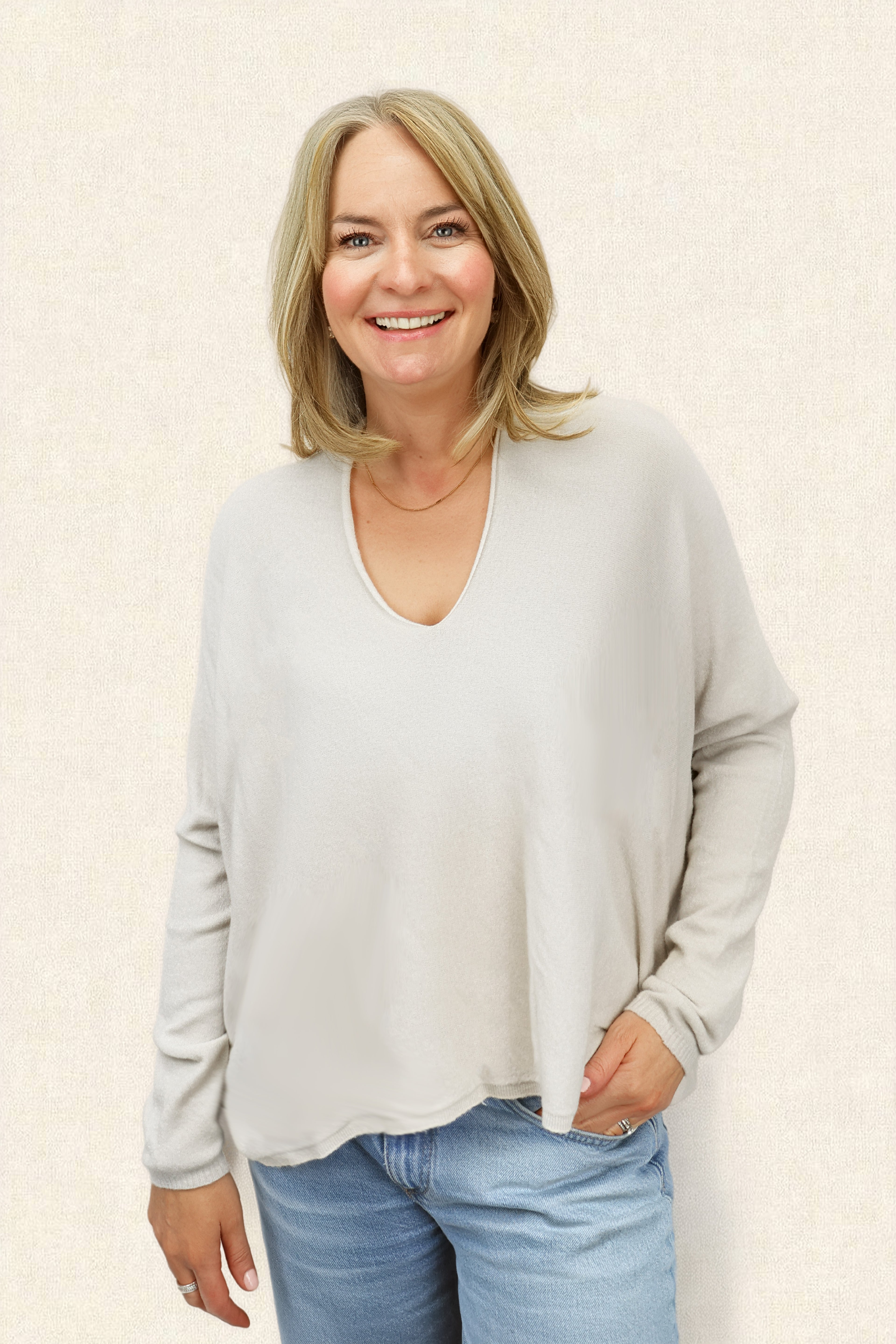 MIKA BOXY FINE KNIT JUMPER