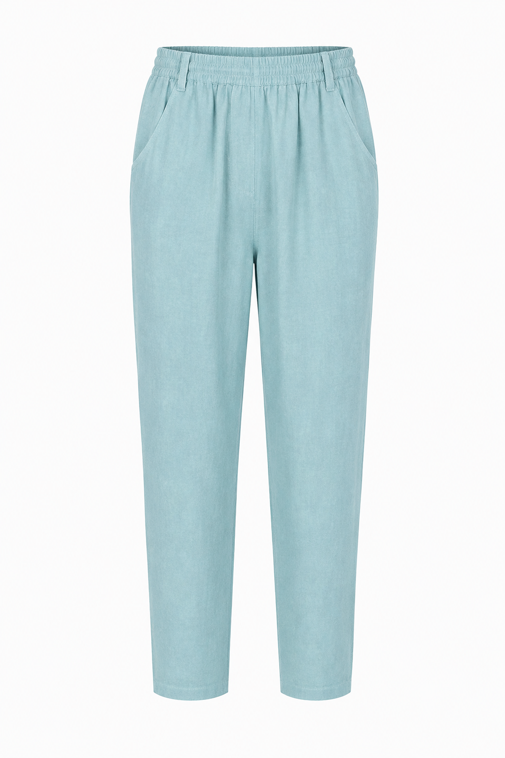 ODIE LINEN CROPPED TAPERED TROUSERS