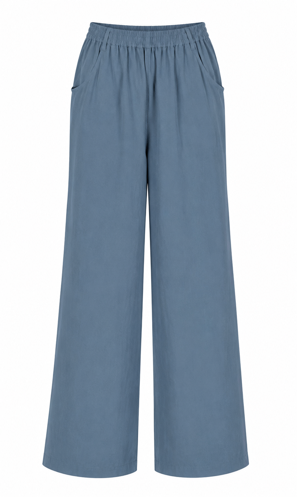 ODIE LONG WIDE LEG LINEN TROUSERS