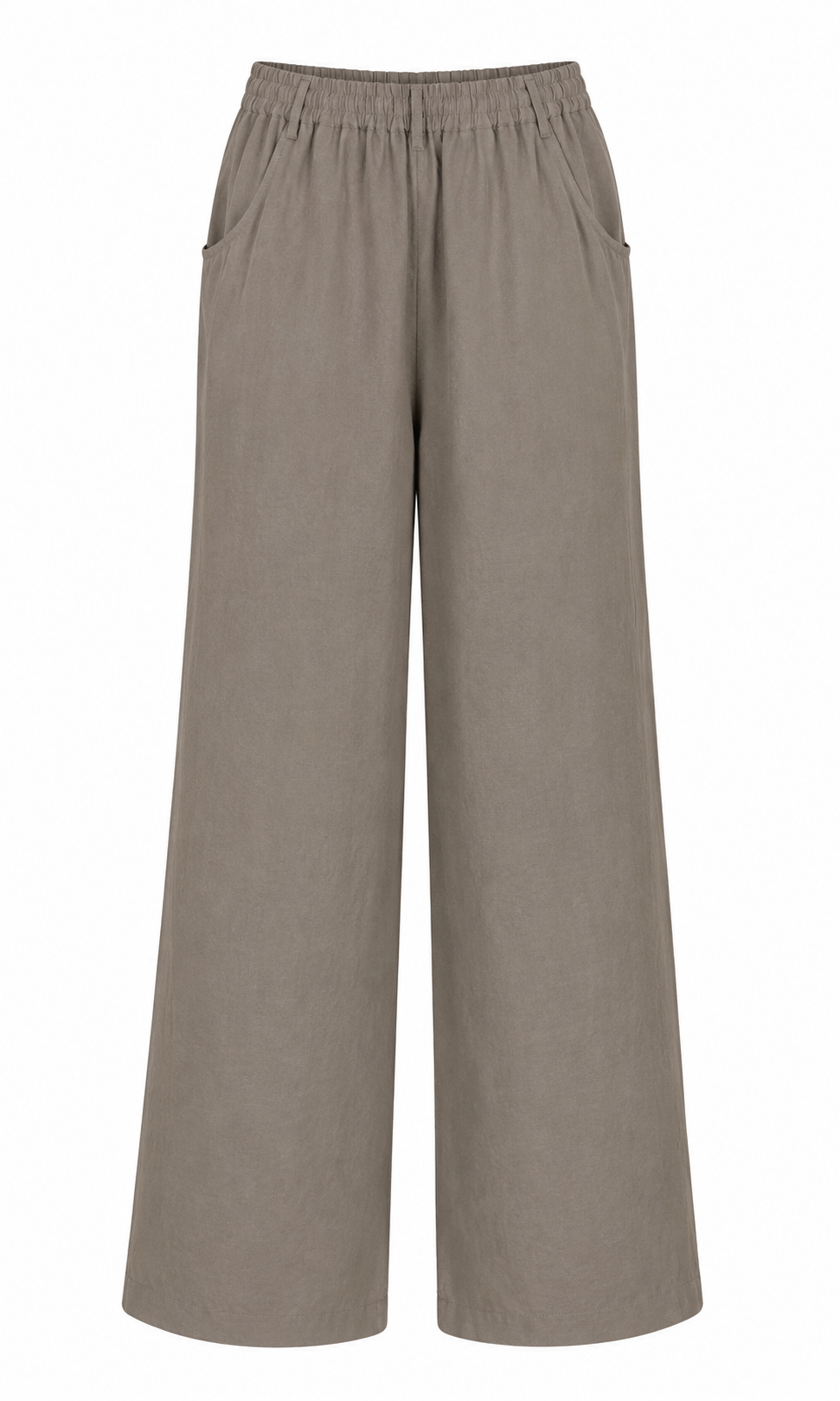 ODIE LONG WIDE LEG LINEN TROUSERS