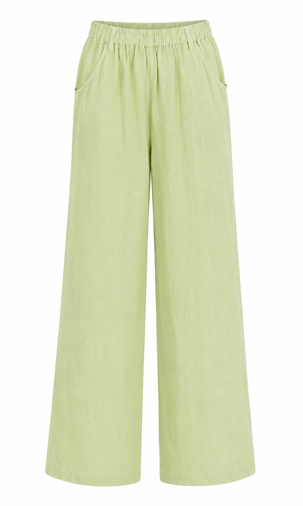 ODIE LONG WIDE LEG LINEN TROUSERS