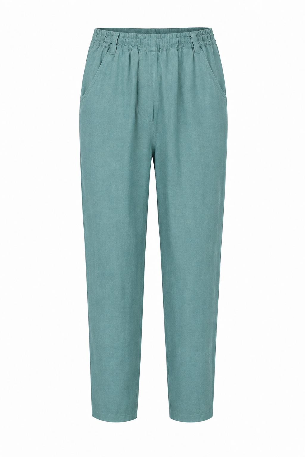 ODIE LINEN CROPPED TAPERED TROUSERS