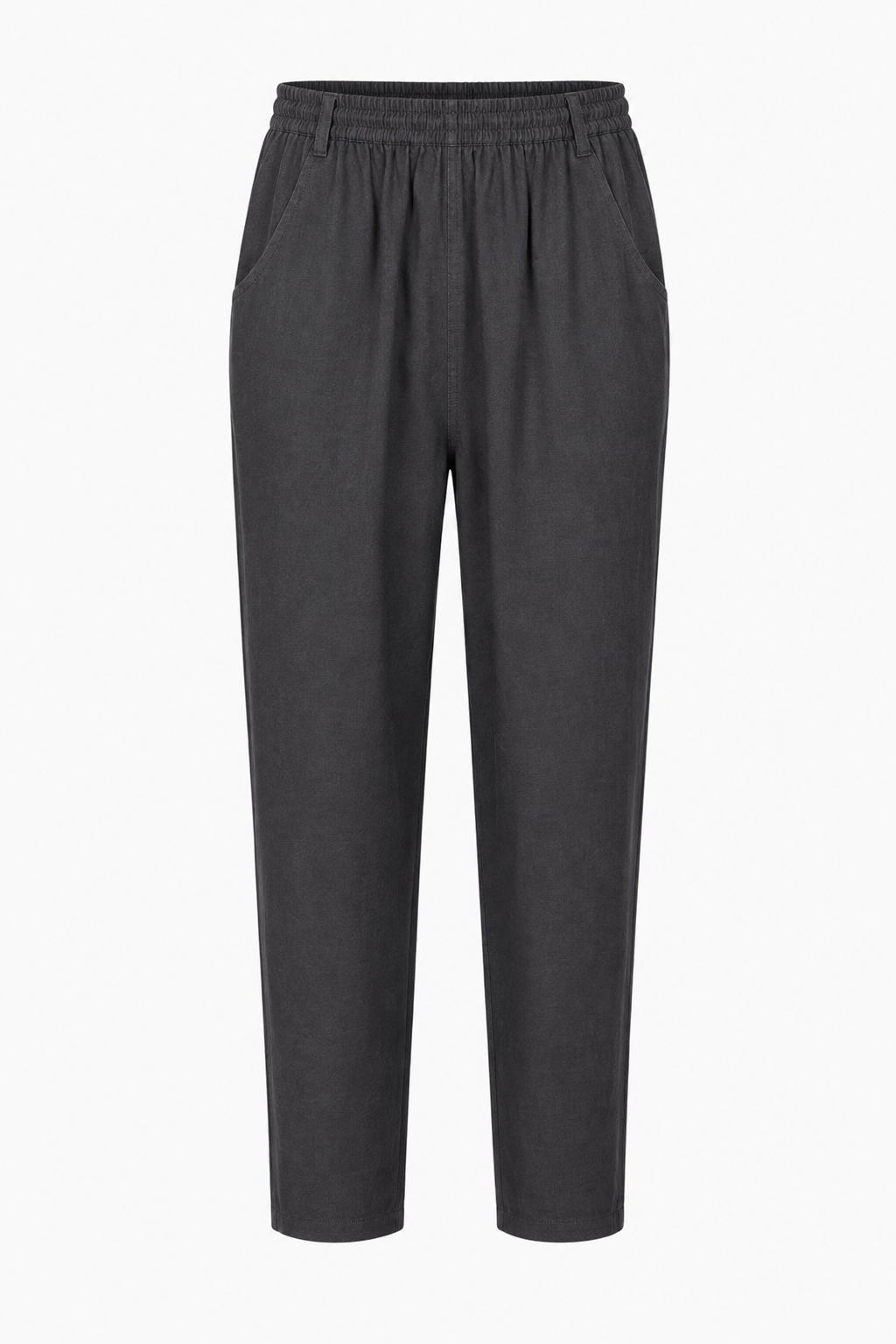 ODIE LINEN CROPPED TAPERED TROUSERS