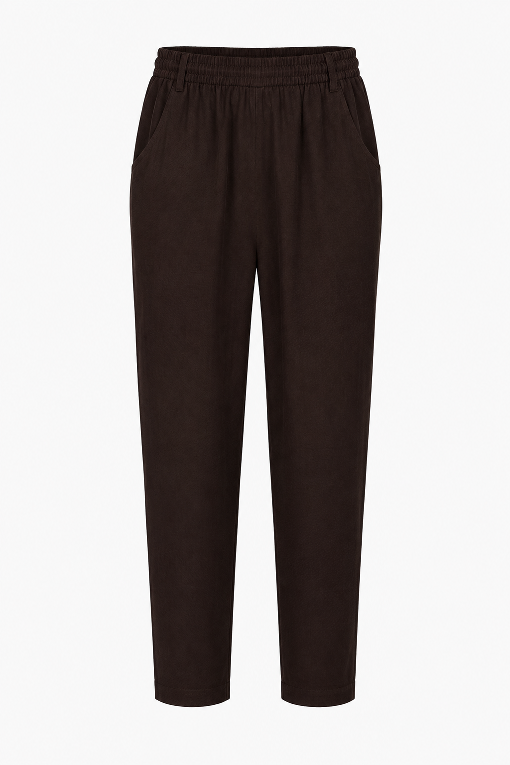 ODIE LINEN CROPPED TAPERED TROUSERS