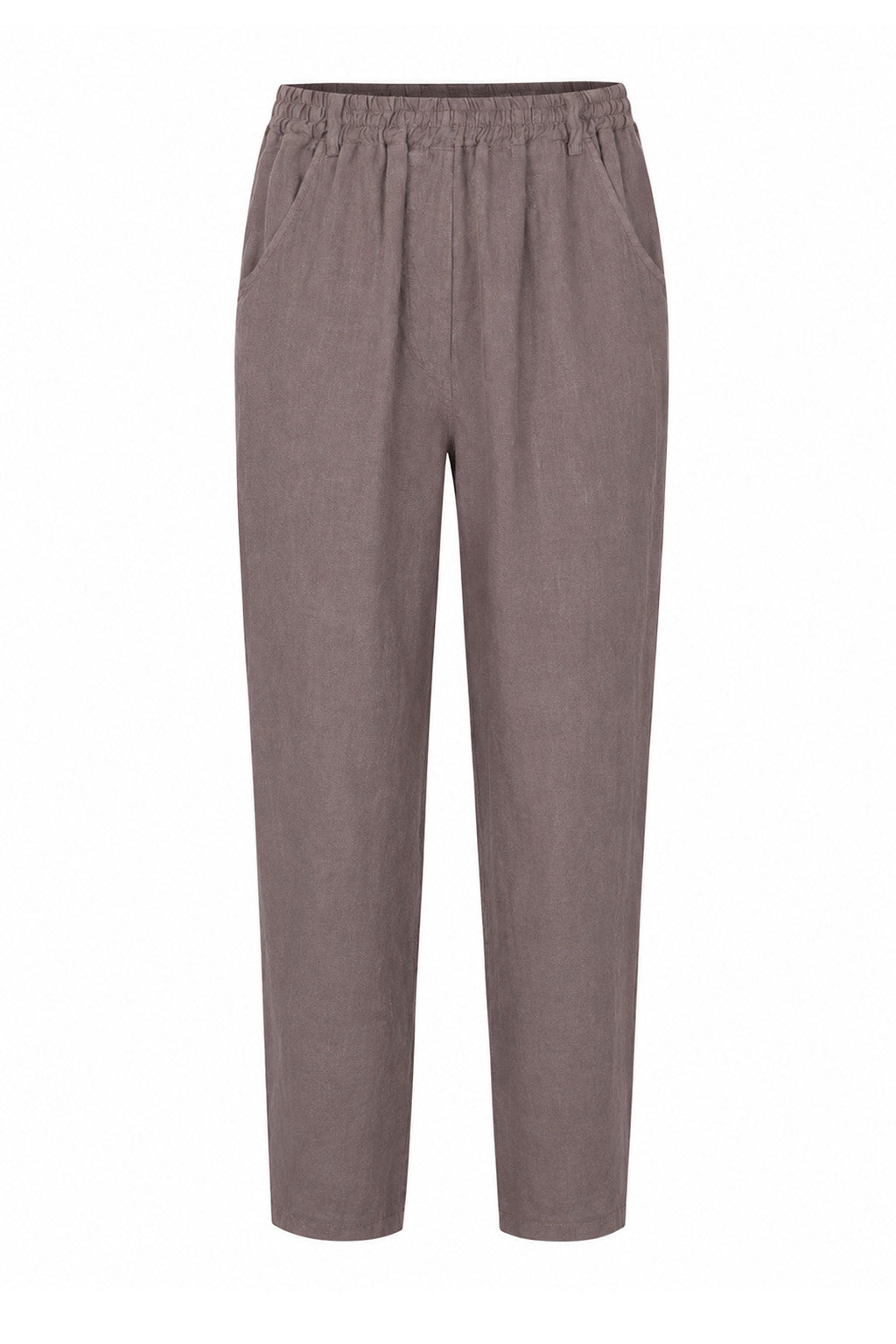 ODIE LINEN CROPPED TAPERED TROUSERS