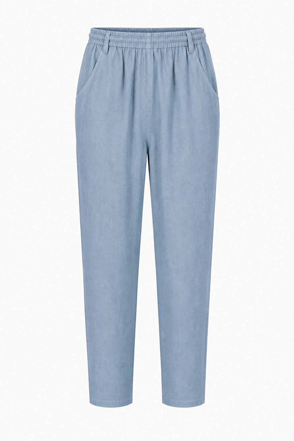 ODIE LINEN CROPPED TAPERED TROUSERS