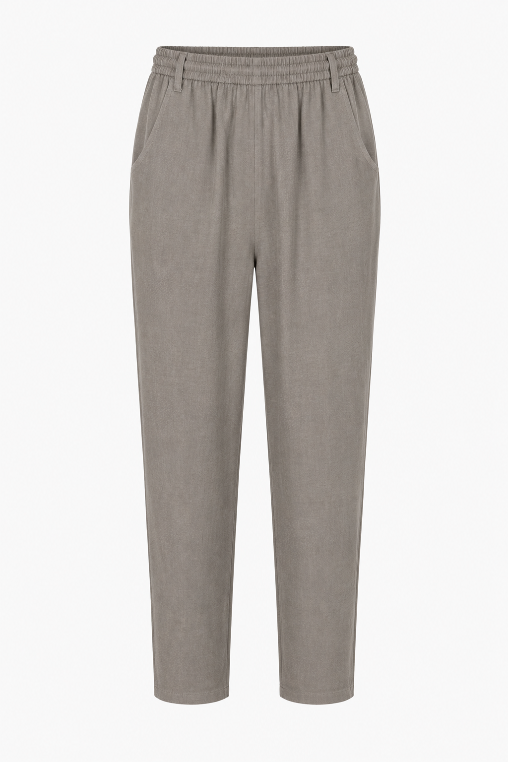 ODIE LINEN CROPPED TAPERED TROUSERS