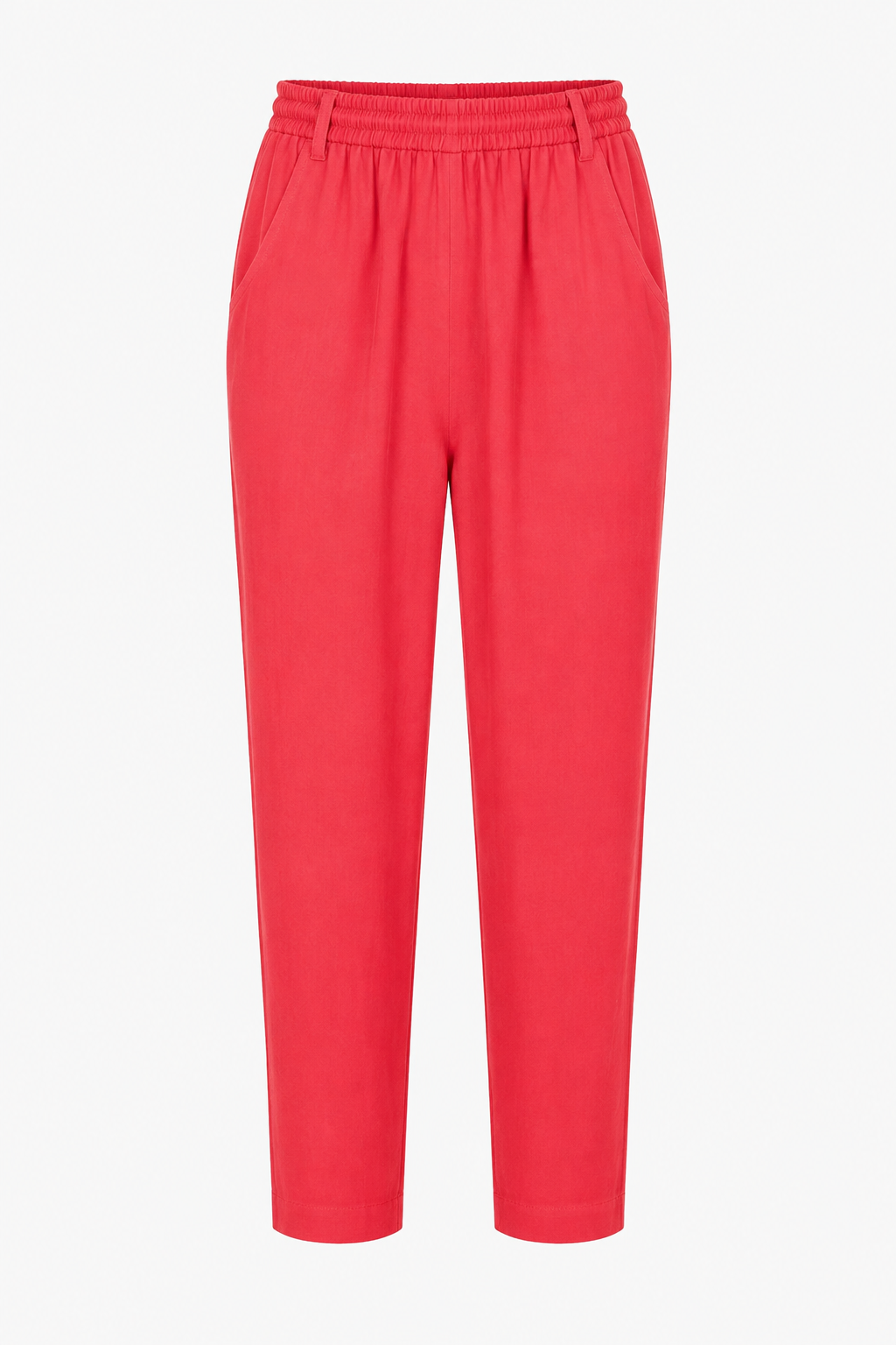 ODIE LINEN CROPPED TAPERED TROUSERS