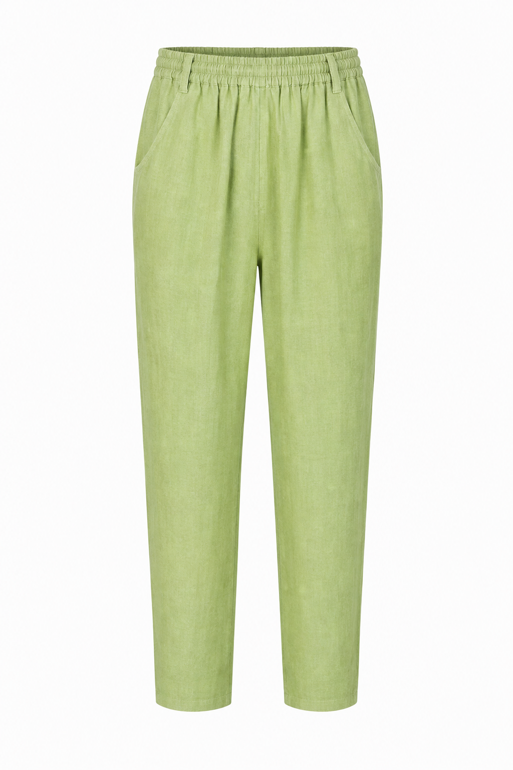ODIE LINEN CROPPED TAPERED TROUSERS