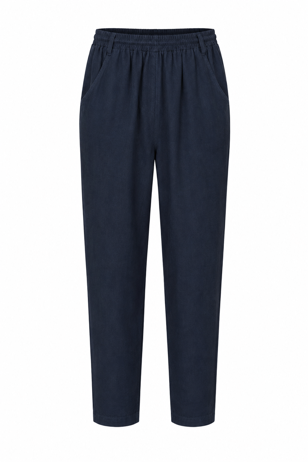 ODIE LINEN CROPPED TAPERED TROUSERS
