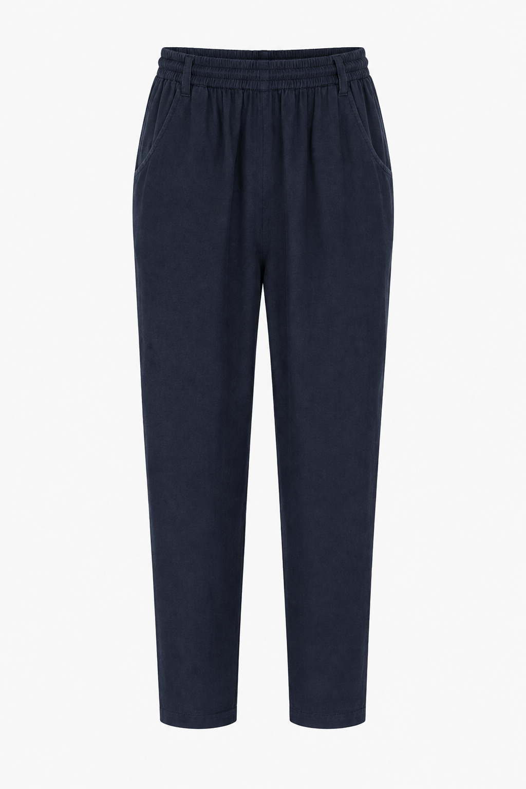ODIE LINEN CROPPED TAPERED TROUSERS