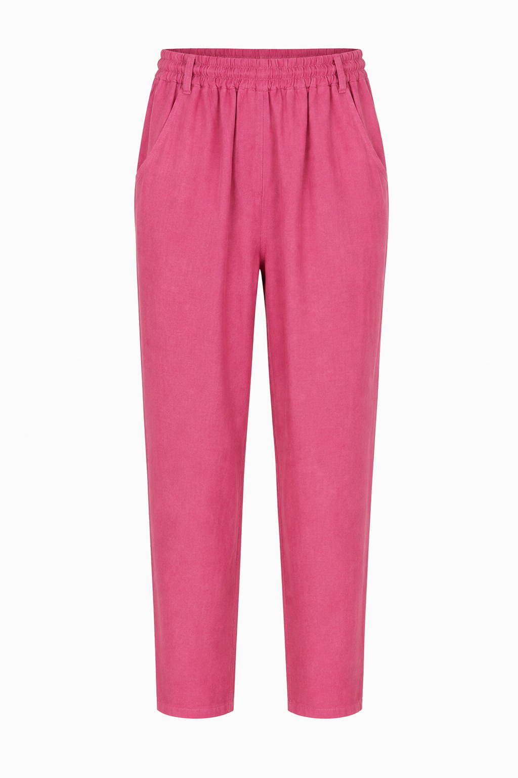 ODIE LINEN CROPPED TAPERED TROUSERS