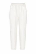 ODIE LINEN CROPPED TAPERED TROUSERS