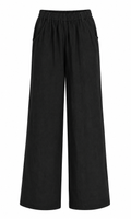 ODIE LONG WIDE LEG LINEN TROUSERS