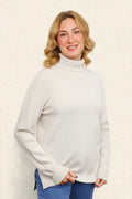 POLO LOOSE FIT POLO NECK KNIT