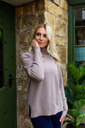 POLO LOOSE FIT POLO NECK KNIT