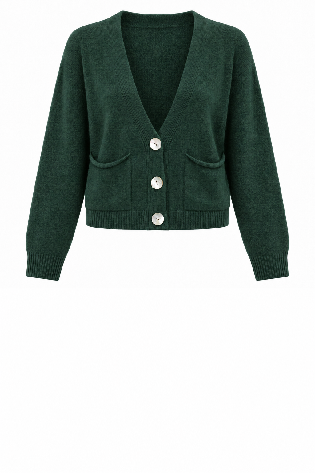 POOK CROP KNIT CARDIGAN