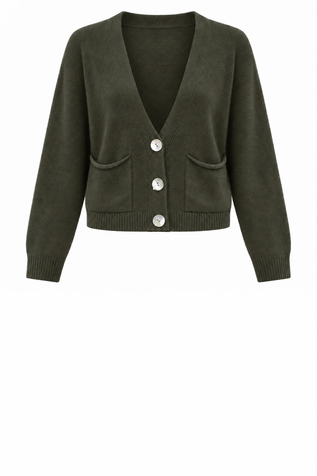 POOK CROP KNIT CARDIGAN