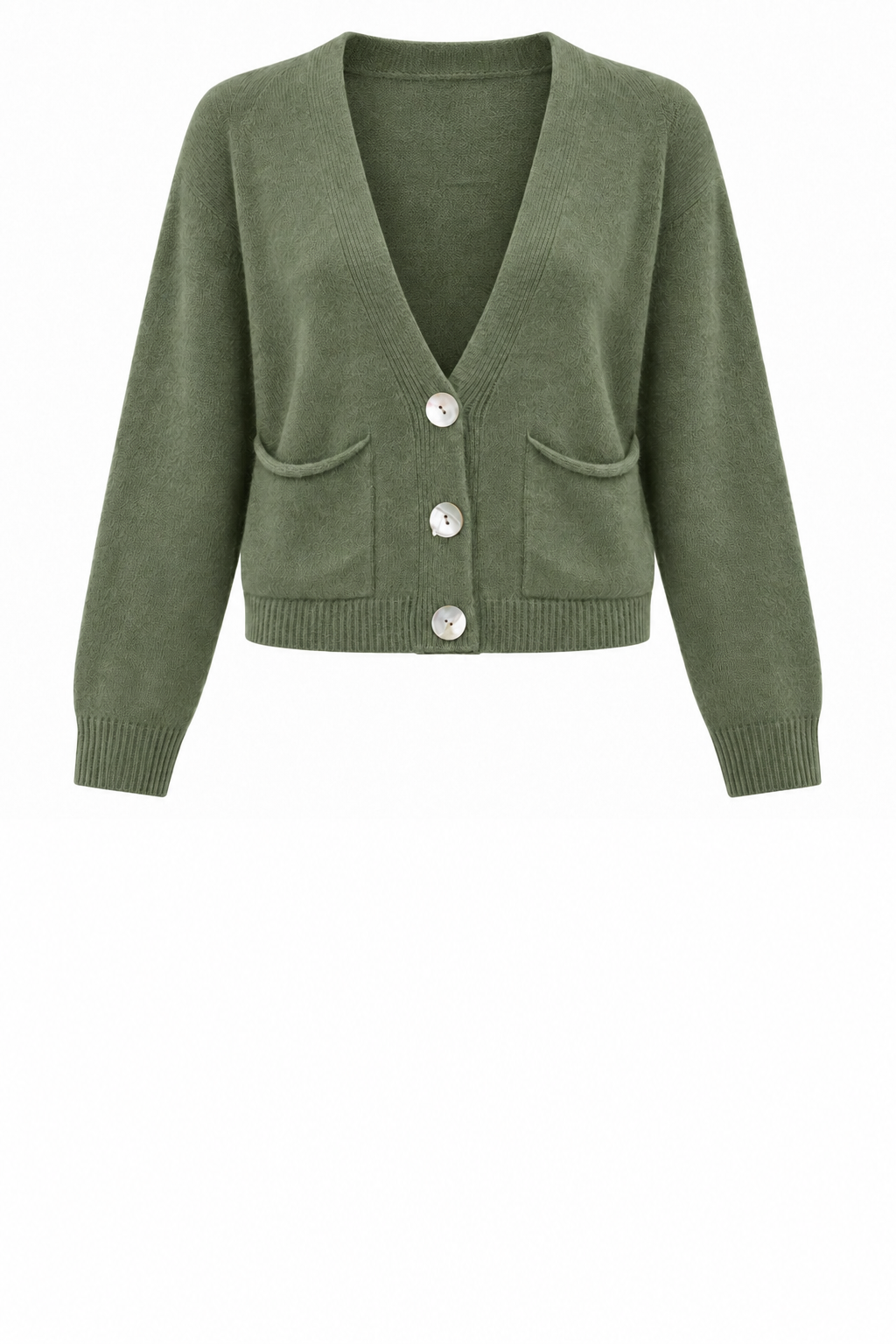 POOK CROP KNIT CARDIGAN