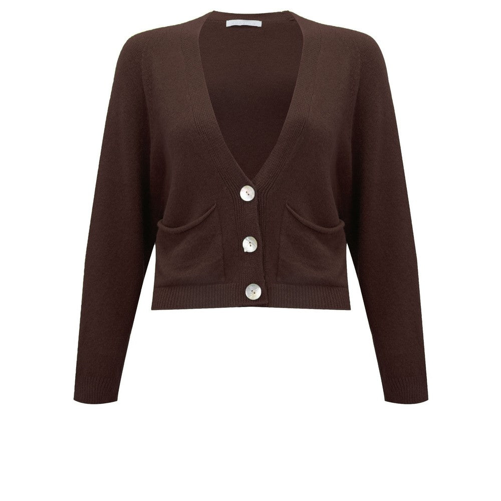 POOKIE CROPPED KNIT CARDIGAN