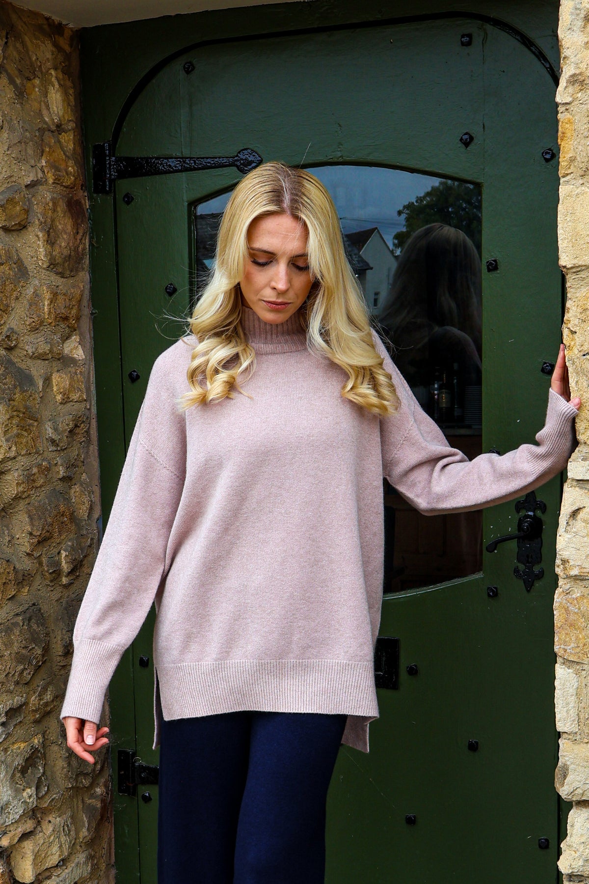 RUBY HIGH NECK EASY FIT KNIT