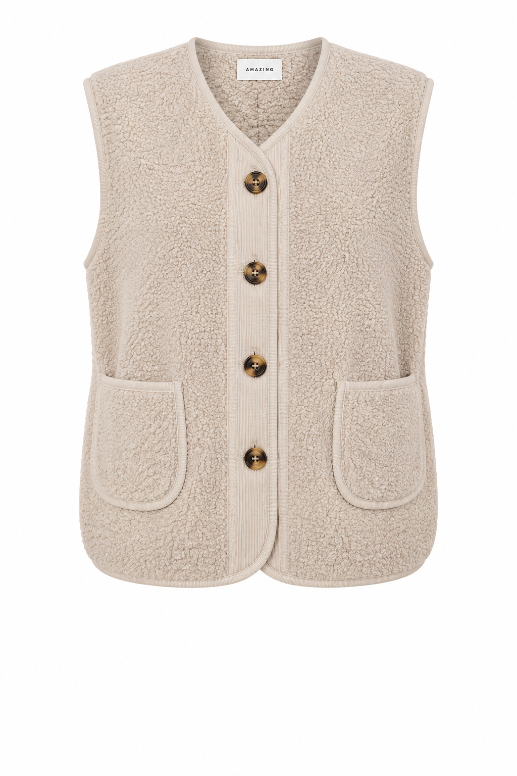 TEDDY BORG FLEECE GILET