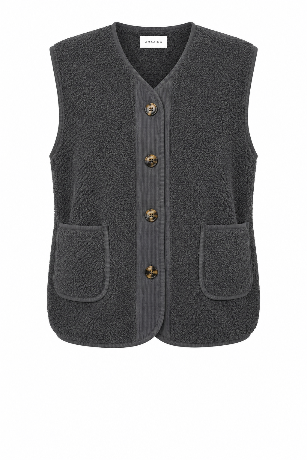 TEDDY BORG FLEECE GILET