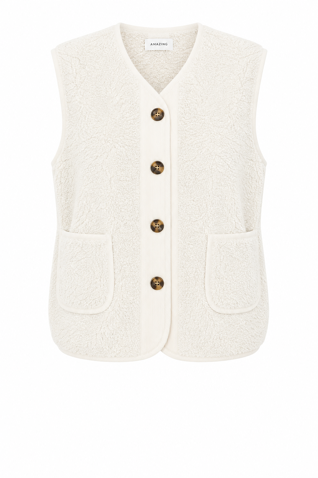 TEDDY BORG FLEECE GILET