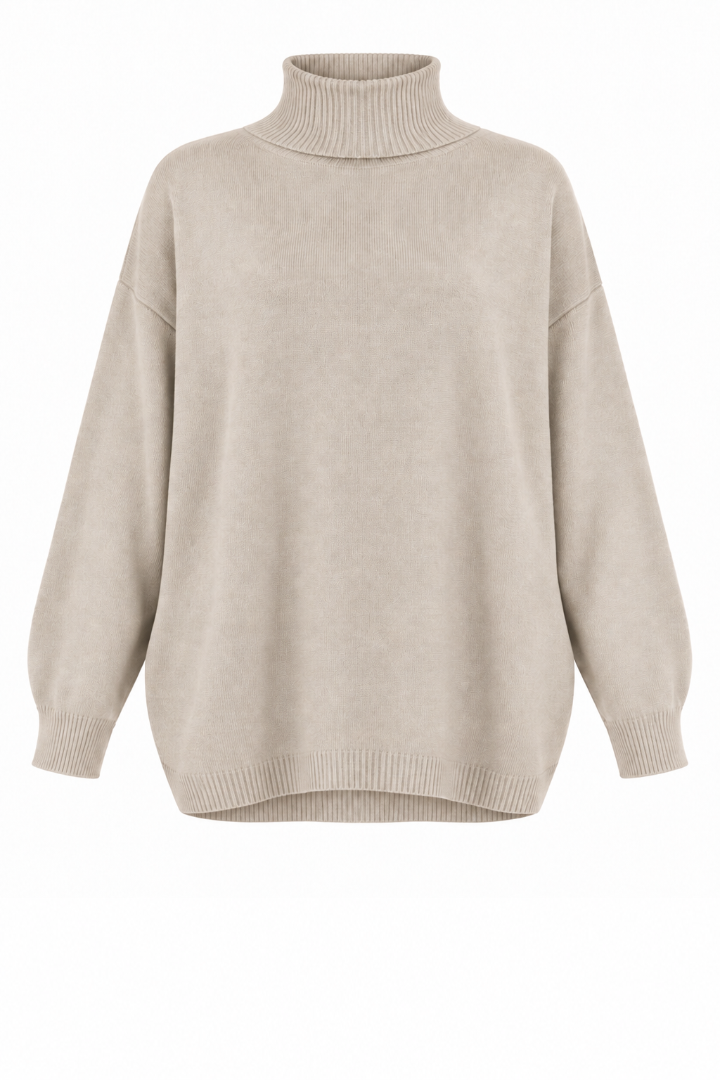 ZENA RIBBED POLO NECK SUPERSOFT KNIT